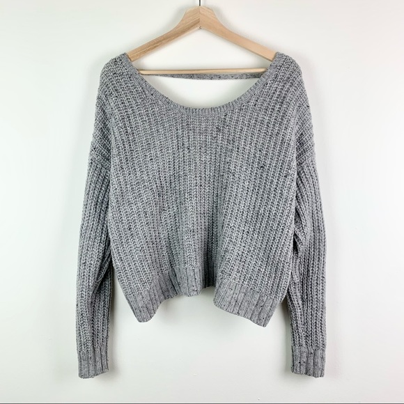 ruby moon Sweaters - 3for$30🛍 Ruby Moon Open Cutout Twisted Back Knit Sweater L